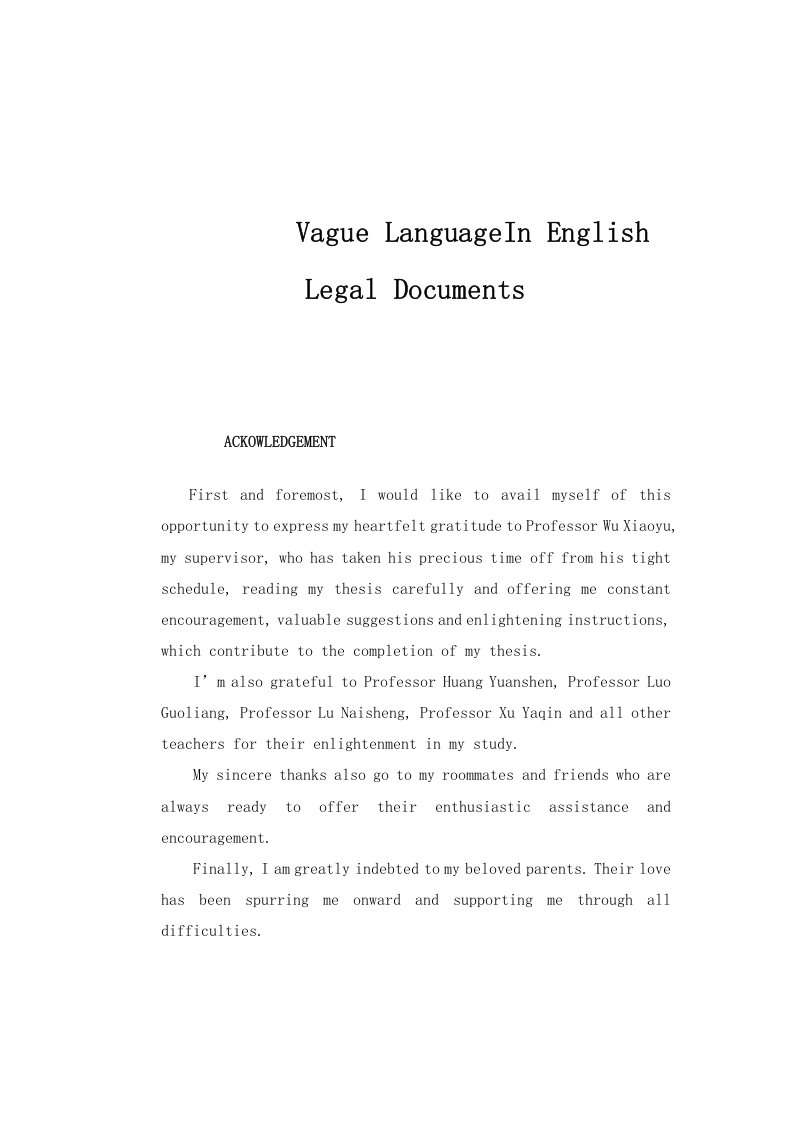VagueLanguageInEnglishLegalDocuments