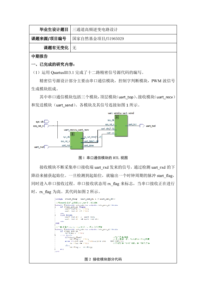 三通道高频逆变电路设计（中期报告）