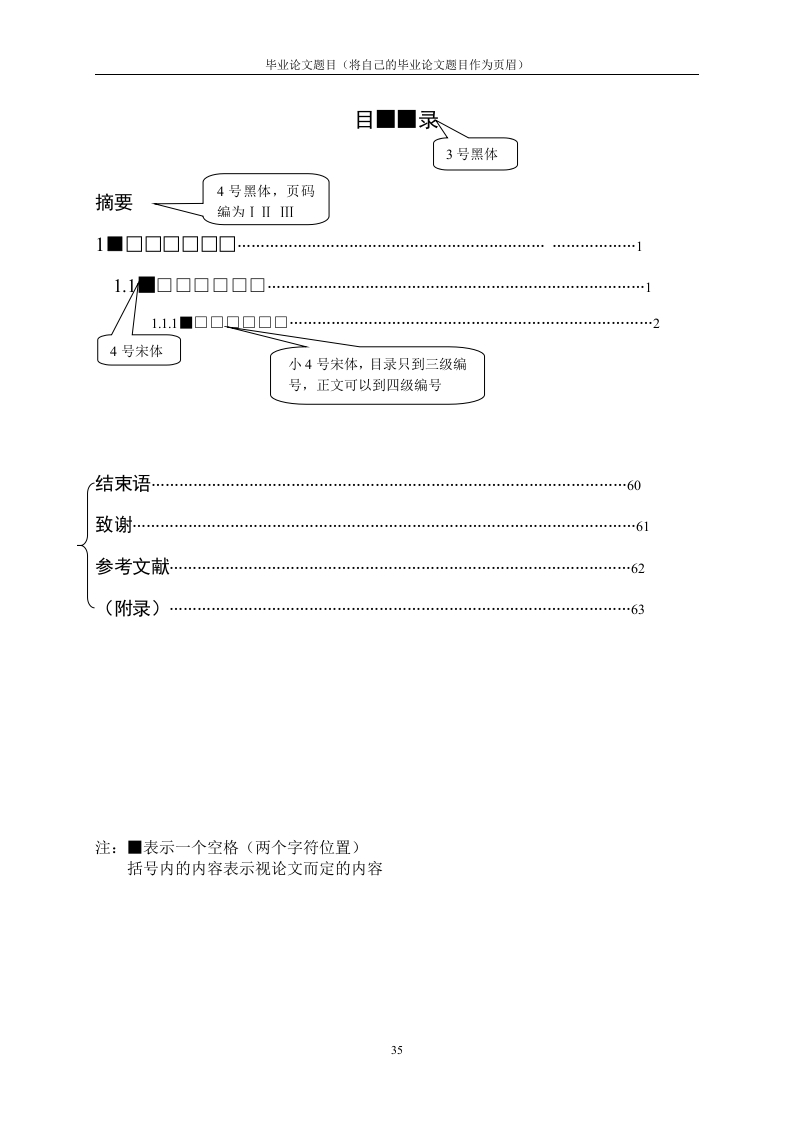 毕业设计（论文）撰写模板